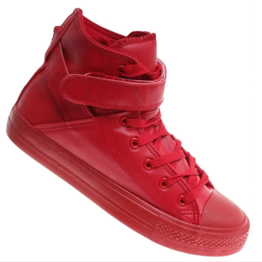 CONVERSE Leather Brea Chuck Taylor All Stars High-Top Sneakers - Picture 15 of 16